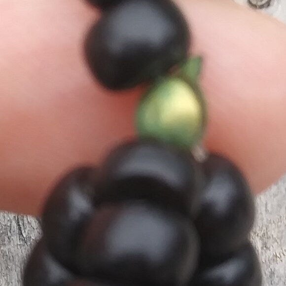 Vintage Hand Painted Wood Parrot Beaded Necklace  Fun Playful Boho Tropical - Picture 14 of 16